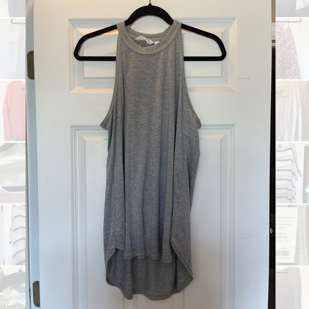 Athleta High Neck Gray Tank